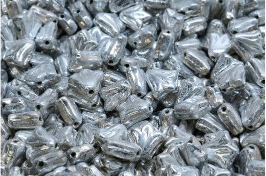 ユリの花のビーズ、クリスタル 27003 (00030-27003)、ガラス、チェコ共和国