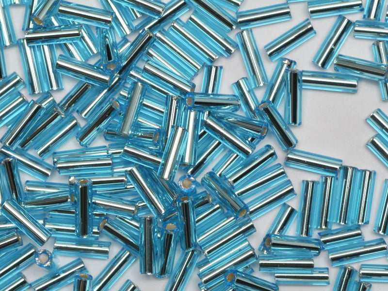 1 kg プレシオサ オルネラ ビューグル、ラウンドホール、ラウンドサーフェス、ルース、アクアマリン、シルバーライニング (67010)、ガラス、チェコ共和国、アウトレット