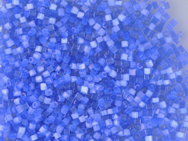 1 kg Preciosa Ornela 3-Cut Rocaille, Round Hole, Loose, Blue 3 Dyed Satin (05631), Glass, Czech Republic, OUTLET