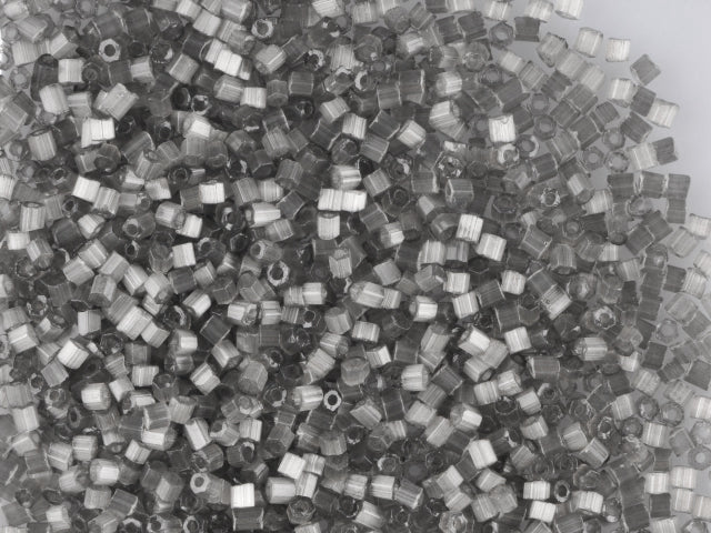 Wholesale (1kg / 500g) Preciosa Ornela 3-Cut Rocaille, Round Hole, Loose, Grey 3 Dyed Satin (05641), Glass, Czech Republic, OUTLET