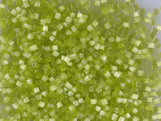 1 kg Preciosa Ornela 3-Cut Rocaille, Round Hole, Loose, Green 3 Dyed Satin (05653), Glass, Czech Republic, OUTLET