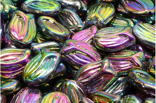 OUTLET 10 grams Mini Tulip Beads, 16 x 11 mm, R0098 28103 (R0098-28103), Glass, Czech Republic