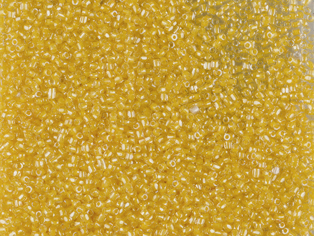 1 kg Preciosa Ornela 3カット ロカイユ、ラウンドホール、ルース、クリスタル、カラーラインドイエロー、Sfinx (38686)、ガラス、チェコ共和国、アウトレット