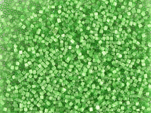 1 kg Preciosa Ornela 2-Cut Rocaille, Loose, Satin Green (55041), Glass, Czech Republic, OUTLET