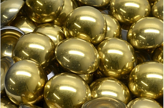 Cabochon Beads, Crystal Gold (00030-26441), Glass, Czech Republic
