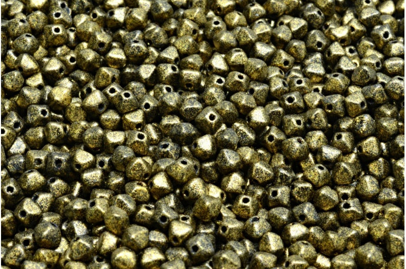Bicone Beads, Black 79410 (23980-79410), Glass, Czech Republic