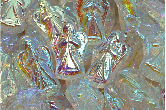 Angel beads, Crystal Ab Full (2X Side) (00030-28703), Glass, Czech Republic