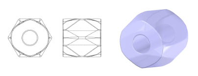 1 千克 Preciosa Ornela 3-Cut Rocaille，圆孔，散装，不透明绿色 (53230)，玻璃，捷克共和国，OUTLET