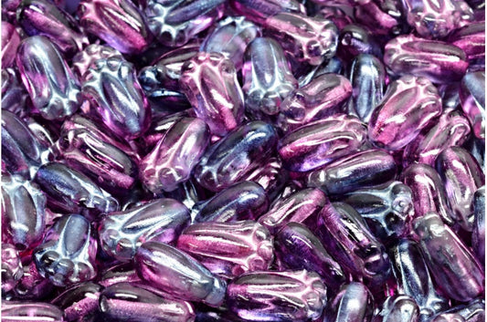 郁金香花蕾珠，水晶镀银 48021 (00030-54301-48021)，玻璃，捷克共和国