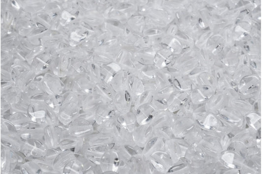 Pinch Beads, Crystal (00030), Glass, Czech Republic
