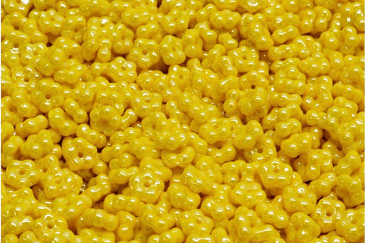 Forget Me Not Beads, Yellow Hematite (83120-14400), Glass, Czech Republic