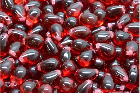 OUTLET 10 grams Drop Beads, Transparent Pink (70010), Glass, Czech Republic
