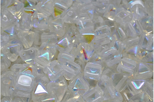 Pyramid Stud Beads, Crystal Ab (00030-28701), Glass, Czech Republic