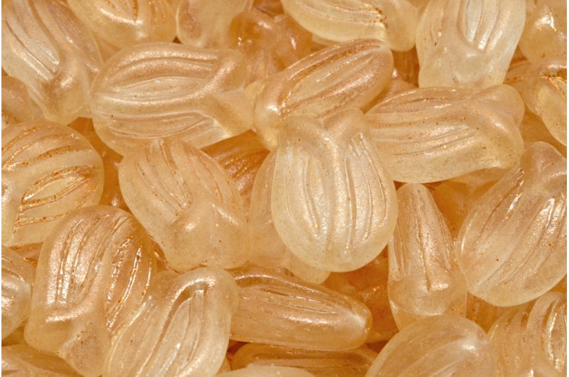 ミニチューリップビーズ、クリスタル 79411 (00030-79411)、ガラス、チェコ共和国