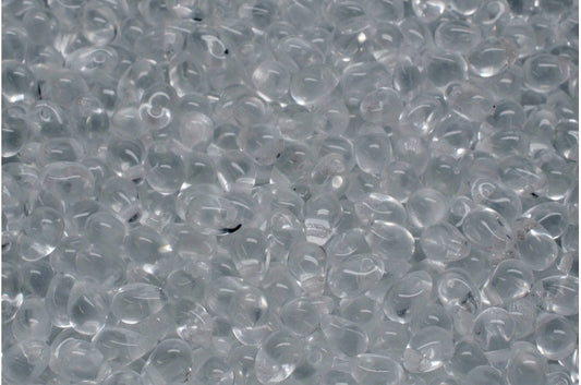 OUTLET 10 Gramm Tropfenperlen, Crystal (00030), Glas, Tschechische Republik
