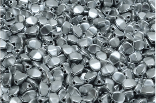 捏珠，水晶银色哑光 (00030-01700)，玻璃，捷克共和国