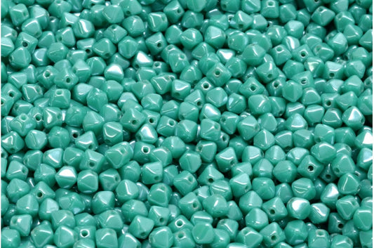 Bicone Beads, Turquoise Hematite (63130-14400), Glass, Czech Republic