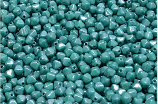 Bicone Beads, Turquoise Terracotta Blue (63130-15464), Glass, Czech Republic