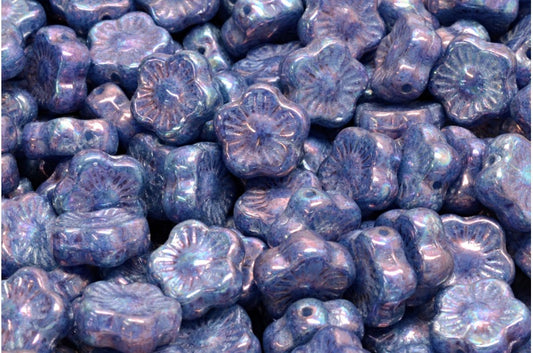 Sunset Flower Beads, R2332 Nebula (R2332-15001), Glass, Czech Republic