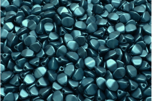 Pinch Beads, Weißpetrol (02010-25033), Glas, Tschechische Republik