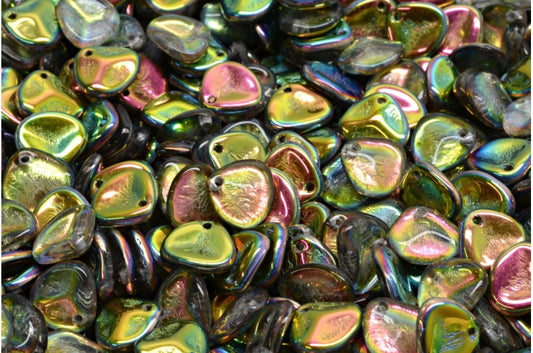 Rose Petal Beads, Crystal 28137 (00030-28137), Glass, Czech Republic