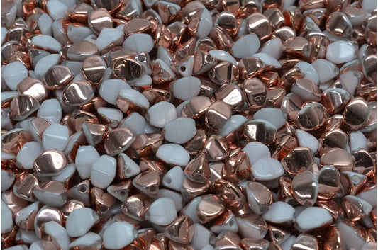 Pinch Beads, Weißes Roségold Capri (02010-27101), Glas, Tschechische Republik