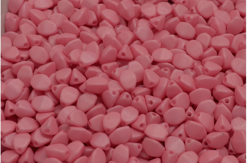 Pinch Beads, Weiß Frosted Pink (02010-29560), Glas, Tschechische Republik