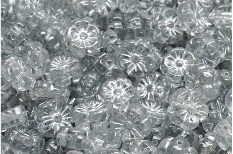 マロウフラワー、クリスタルシルバーライン（00030-54301）、ガラス、チェコ共和国