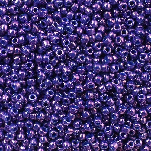 TOHO Round Seed Beads Rocailles, Higher Metallic Grape (), Glass, Japan