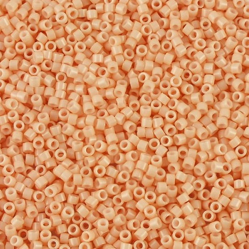 Miyuki DELICA Seed Beads Rocailles, Opaque Salmon (# DB0206), Glass, Japan