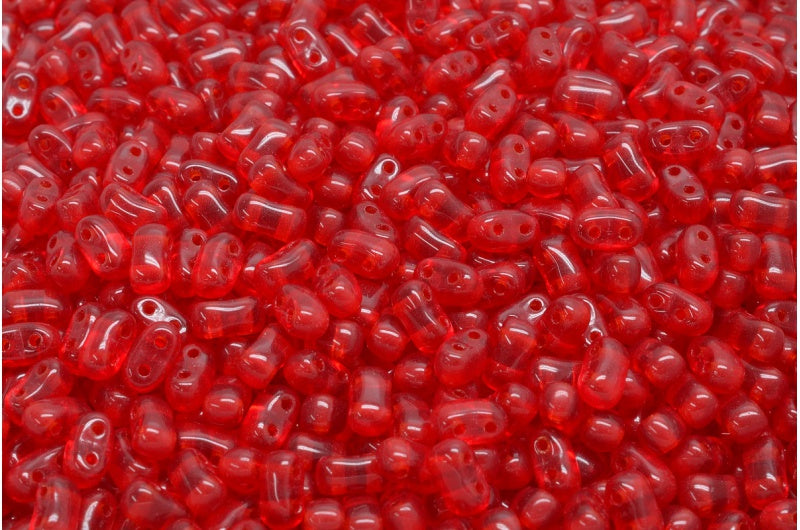 Bi-Bo Beads, Ruby Red (90080), Glass, Czech Republic