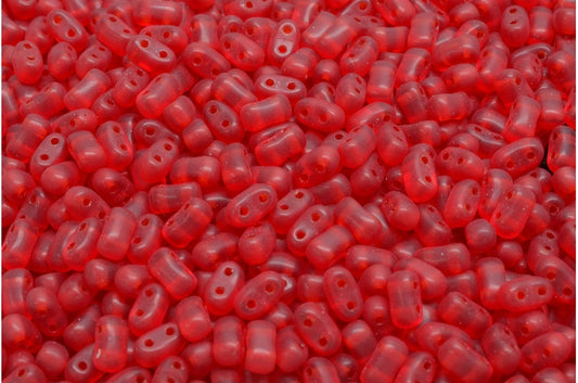 Bi-Bo Beads, Ruby Red Matte (90080-84100), Glass, Czech Republic