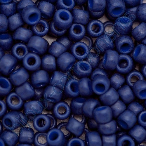 TOHO Round Seed Beads Rocailles, semi glazed navy blue (), Glass, Japan