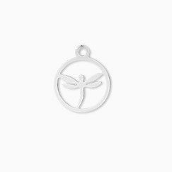 Pendant - dragonfly, approx. 14x 12 mm, Stainless Steel 304