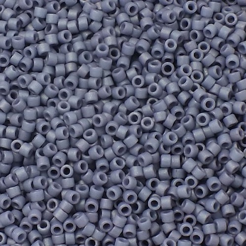 Miyuki DELICA Seed Beads Rocailles, Matte Opaque Glazed Grape (# DB2292), Glass, Japan