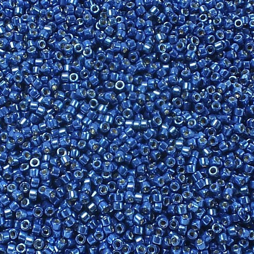 Miyuki DELICA Seed Beads Rocailles, Duracoat Galvanized Navy Blue (# DB2511), Glass, Japan