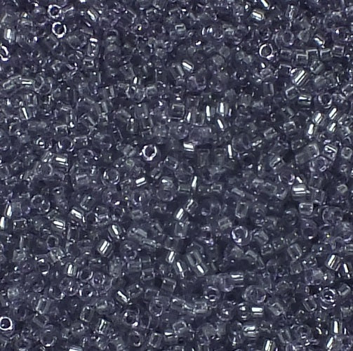 Miyuki DELICA Seed Beads Rocailles, Transparent Smoke Amethyst (# DB1105), Glass, Japan