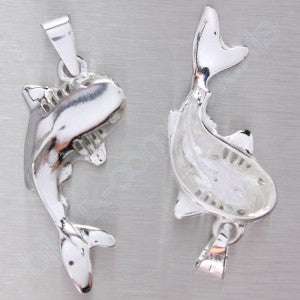 Pendant – Sterling Silver 925 – shark (35×13 mm)