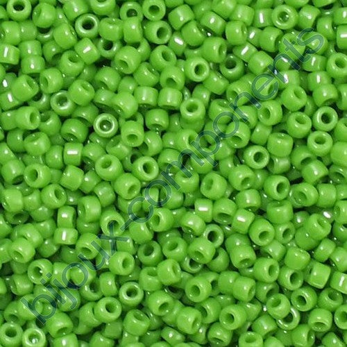 TOHO Round Seed Beads Rocailles, Opaque Mint Green (# 47), Glass, Japan