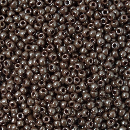 TOHO Round Seed Beads Rocailles, Opaque Oxblood (# 46), Glass, Japan