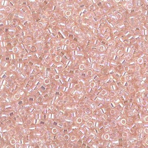 Miyuki DELICA Seed Beads Rocailles, Transp.Peach AB (# DB1243), Glass, Japan