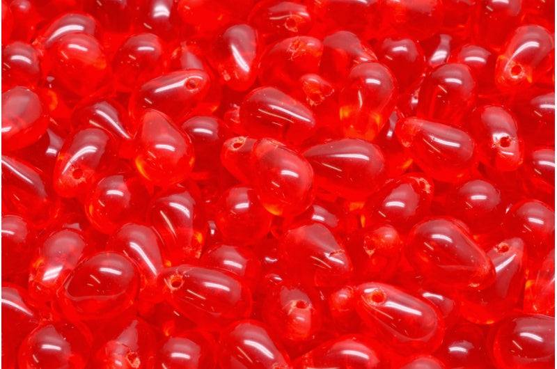 ドロップビーズ、ライトサイアム（90070）、ガラス、チェコ共和国