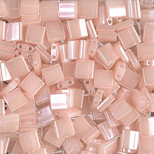 Miyuki Tila / Half Tila / Quater Tila 2-hole Beads, Ceylon Pink (# 519), Glass, Japan