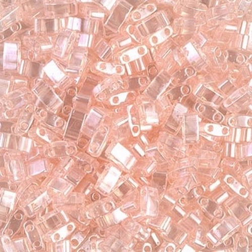 Miyuki Tila / Half Tila / Quater Tila 2-hole Beads, Ceylon pink (HTL519), Glass, Japan