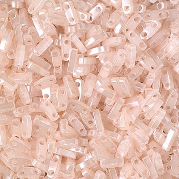 Miyuki Tila / Half Tila / Quater Tila 2-hole Beads, Ceylon Pink (# 519), Glass, Japan