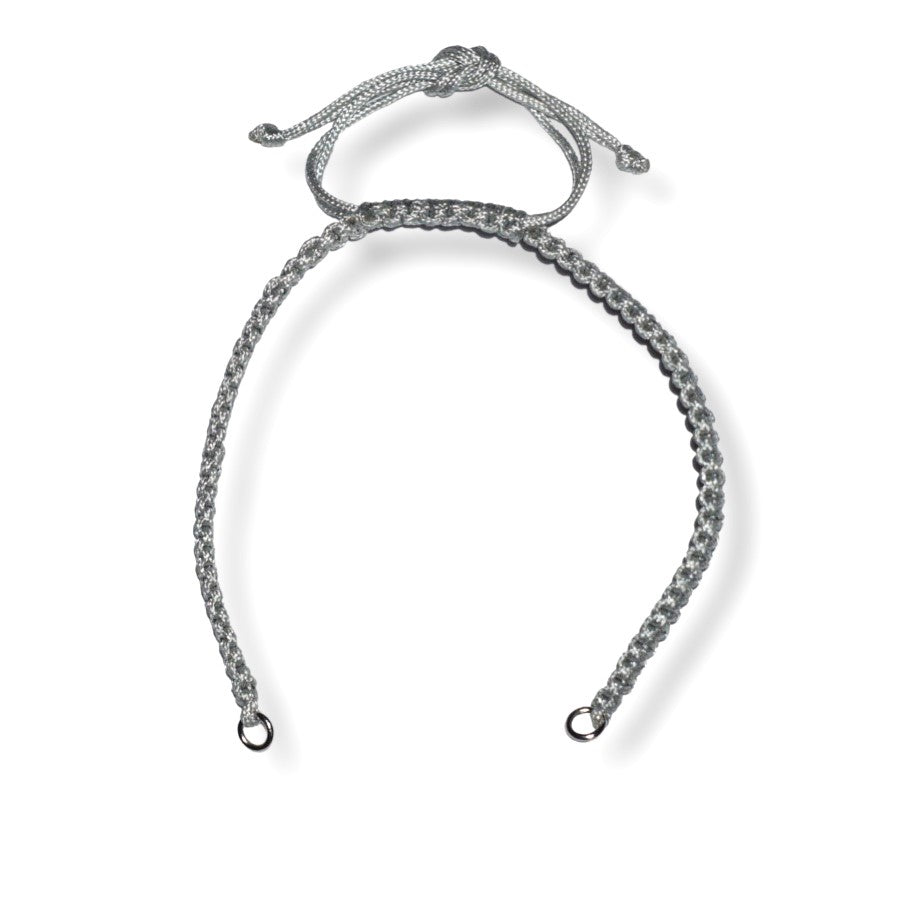 Shamballa bracelet base, approx. 14-17 cm, with rings