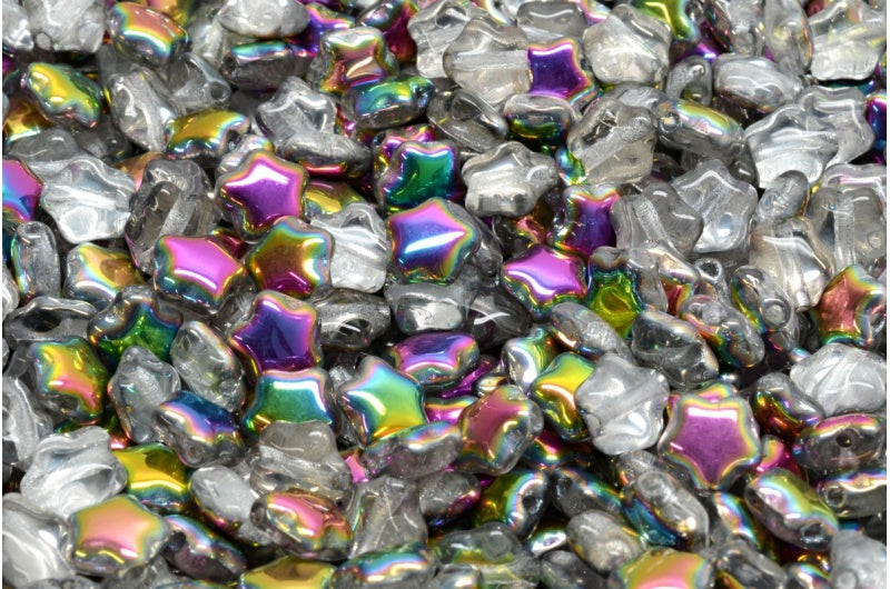 フラットスタービーズ、クリスタルクリスタルヴィトレイルミディアムコーティング（00030-28101）、ガラス、チェコ共和国