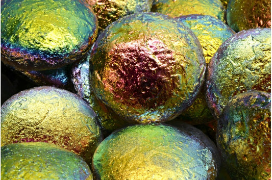 カボションビーズ、クリスタルエッチング 28137 V (00030-etch-28137-V)、ガラス、チェコ共和国