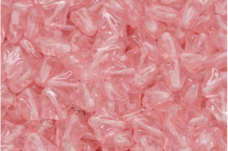 Lily Flower Beads, Crystal Light Pink (00030-34304), Glass, Czech Republic
