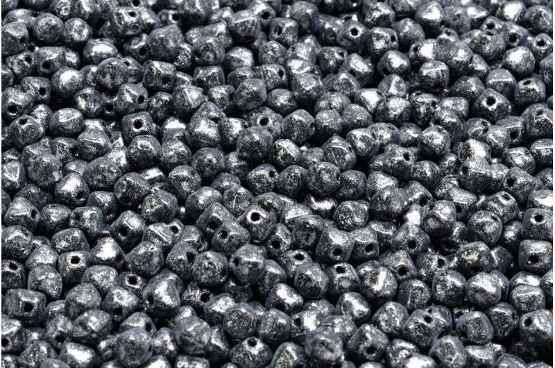 双锥珠，黑色 34301 (23980-34301)，玻璃，捷克共和国